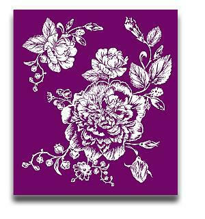 Floral - Silkscreen Stencil