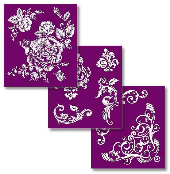 Floral - Silkscreen Stencil