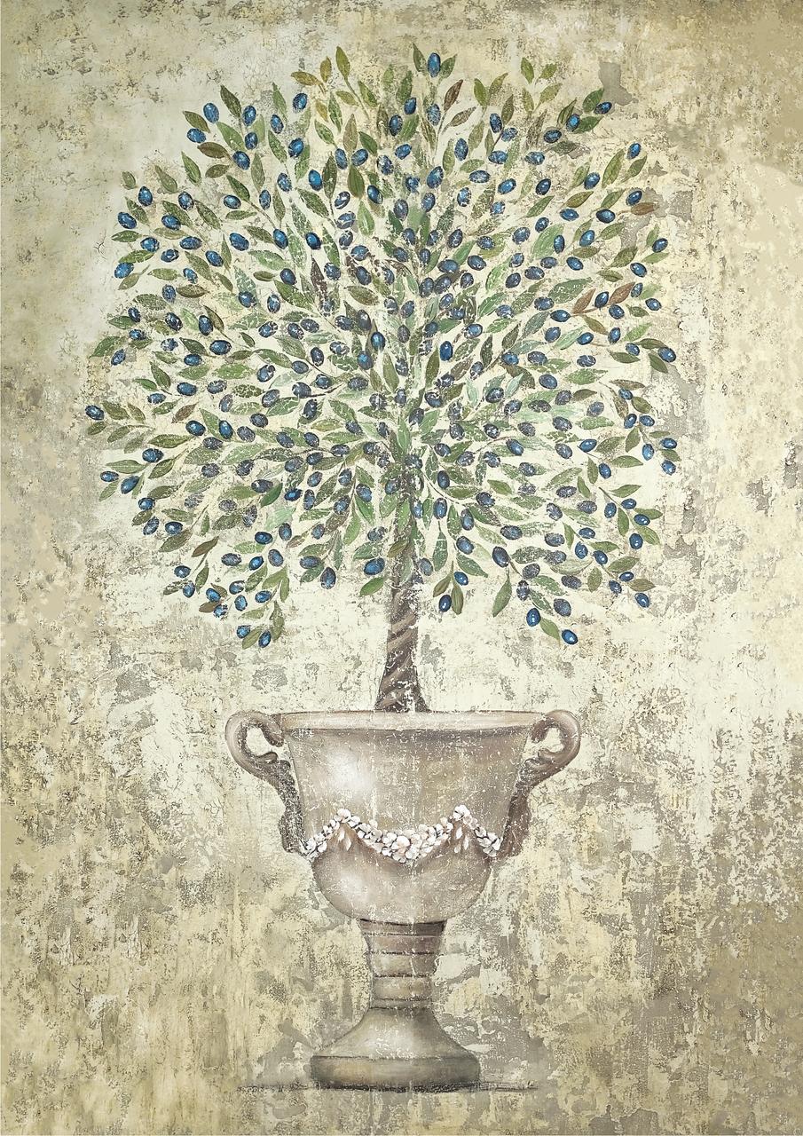 Tuscan Olive - Tissue Decoupage Paper